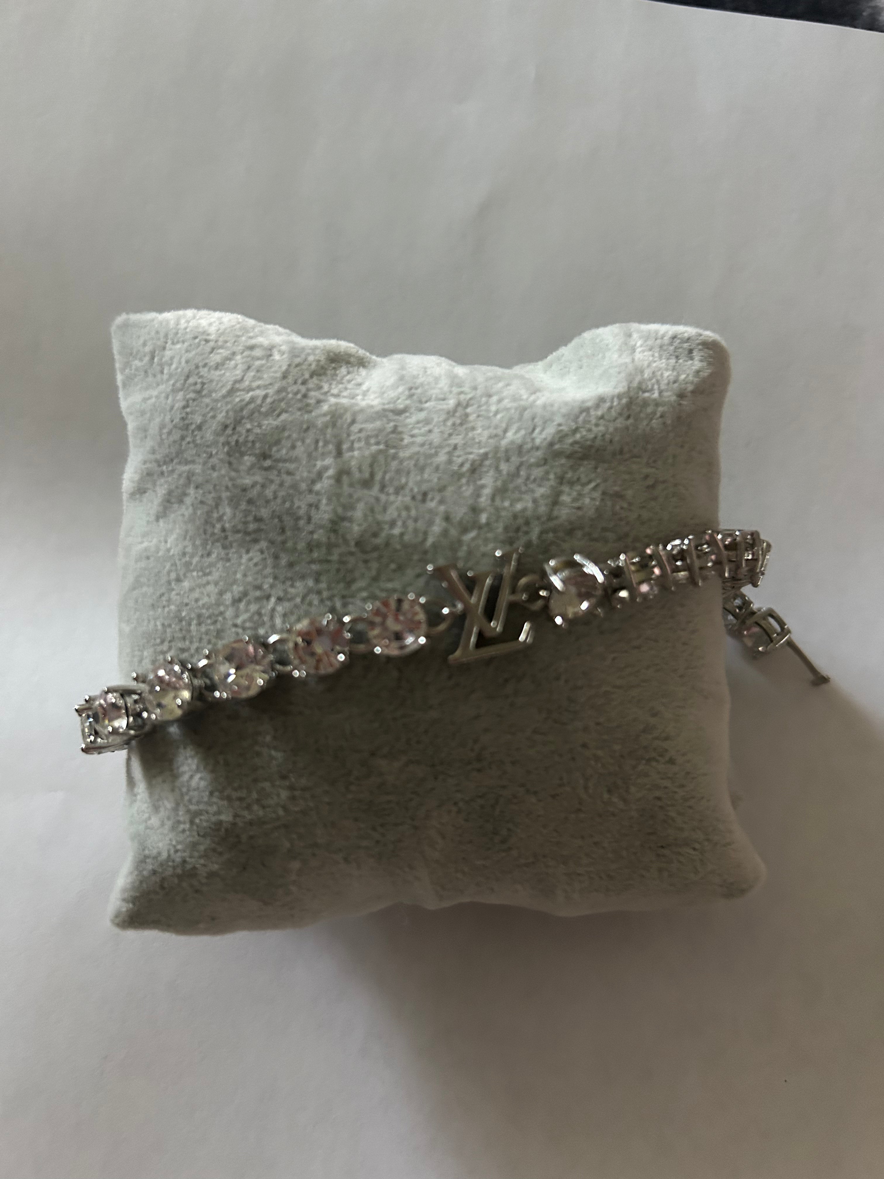 rhinestone/silver bracelet